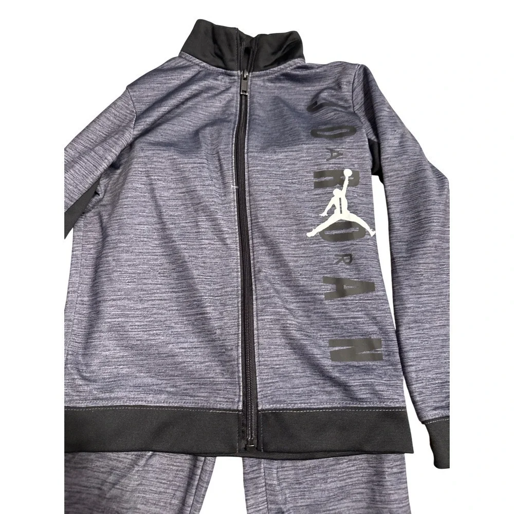 Jordan Kids' Tracksuit Set - Jacket and Pants - Gray Black